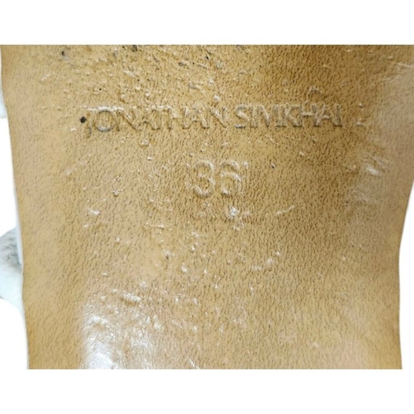 Jonathan Simkhai Susan Ivory Leather Wrap Sandal Size 5.5/EU 36 - Picture 10 of 12